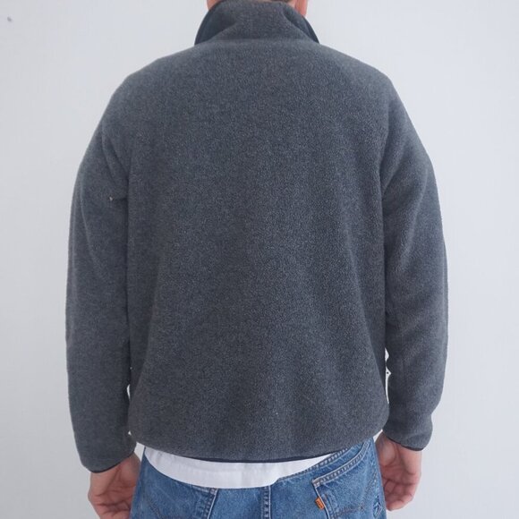 Vintage '90S Extra Sport Graphite Gray Fleece Outdoor Hiking Zip Up Sweater L - Picture 2 of 10